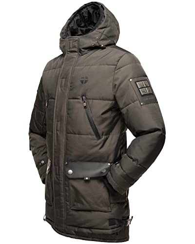 STONE HARBOUR Herren Winter Jacke Wintermantel Parka warm gefüttert Tahaa Anthracite Gr. M von STONE HARBOUR