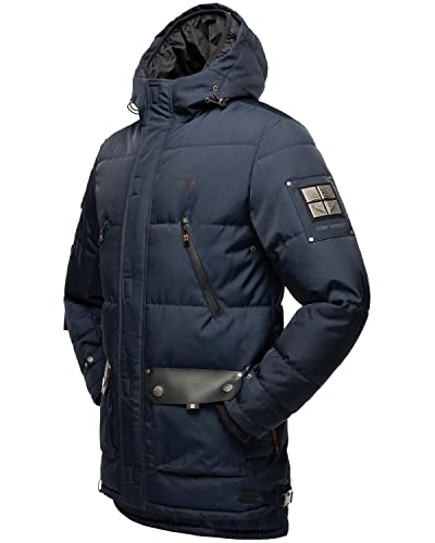 STONE HARBOUR Herren Winter Jacke Wintermantel Parka warm gefüttert Tahaa Navy Gr. L von STONE HARBOUR