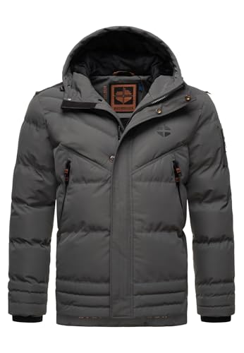 STONE HARBOUR Herren Winterjacke gesteppte Winter Stepp Jacke B740 [B740-Romaa-Anthrazit-Gr.L] von STONE HARBOUR