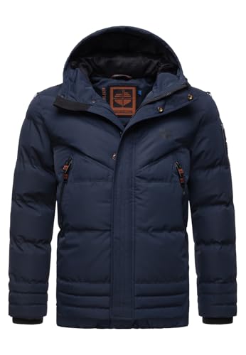 STONE HARBOUR Herren Winterjacke gesteppte Winter Stepp Jacke B740 [B740-Romaa-Navy-Gr.M] von STONE HARBOUR