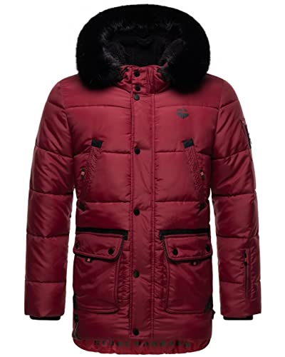 STONE HARBOUR Herren warme Winter Steppjacke Mironoo Granit Red Gr. 3XL von STONE HARBOUR