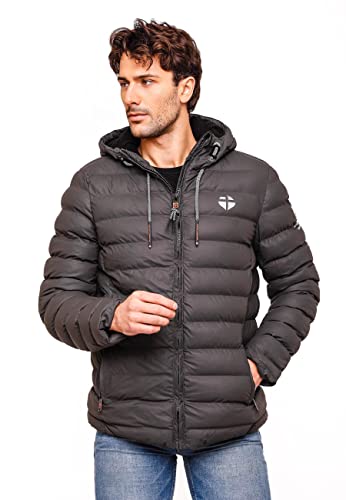 STONE HARBOUR Herren warme Winter Steppjacke Zaharoo Anthracite Gr. 3XL von STONE HARBOUR