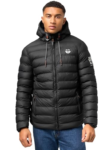 STONE HARBOUR Herren warme Winter Steppjacke Zaharoo Black Gr. XL von STONE HARBOUR