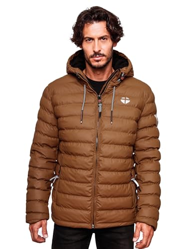 STONE HARBOUR Herren warme Winter Steppjacke Zaharoo Tobacco Gr. 3XL von STONE HARBOUR