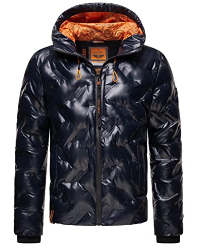 STONE HARBOUR Herren warme Winterjacke mit Kapuze Geroo Navy Gr. L von STONE HARBOUR