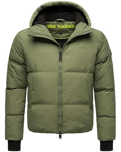 STONE HARBOUR Herren Winterjacke warme Kurze Steppjacke mit Verstellbarer Kapuze Tayroos XX Pine Olive Gr. XL STONE HARBOUR Herren Winterjacke warme Kurze Steppjacke mit Verstellbarer Kapuze Tayroos XX Pine Olive Gr. XL von STONE HARBOUR