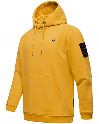 STONE HARBOUR Kapuzenpullover FVSA Oversize Hoodie Sweat Pullover BODO SHAIN, Farbe:Mustard Yellow, Größe:XL 52 von STONE HARBOUR