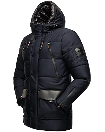 STONE HARBOUR Winterjacke Wintermantel Winterparka Parka Jacke Mantel warm gefüttert Mitjaa Navy Gr. L von STONE HARBOUR