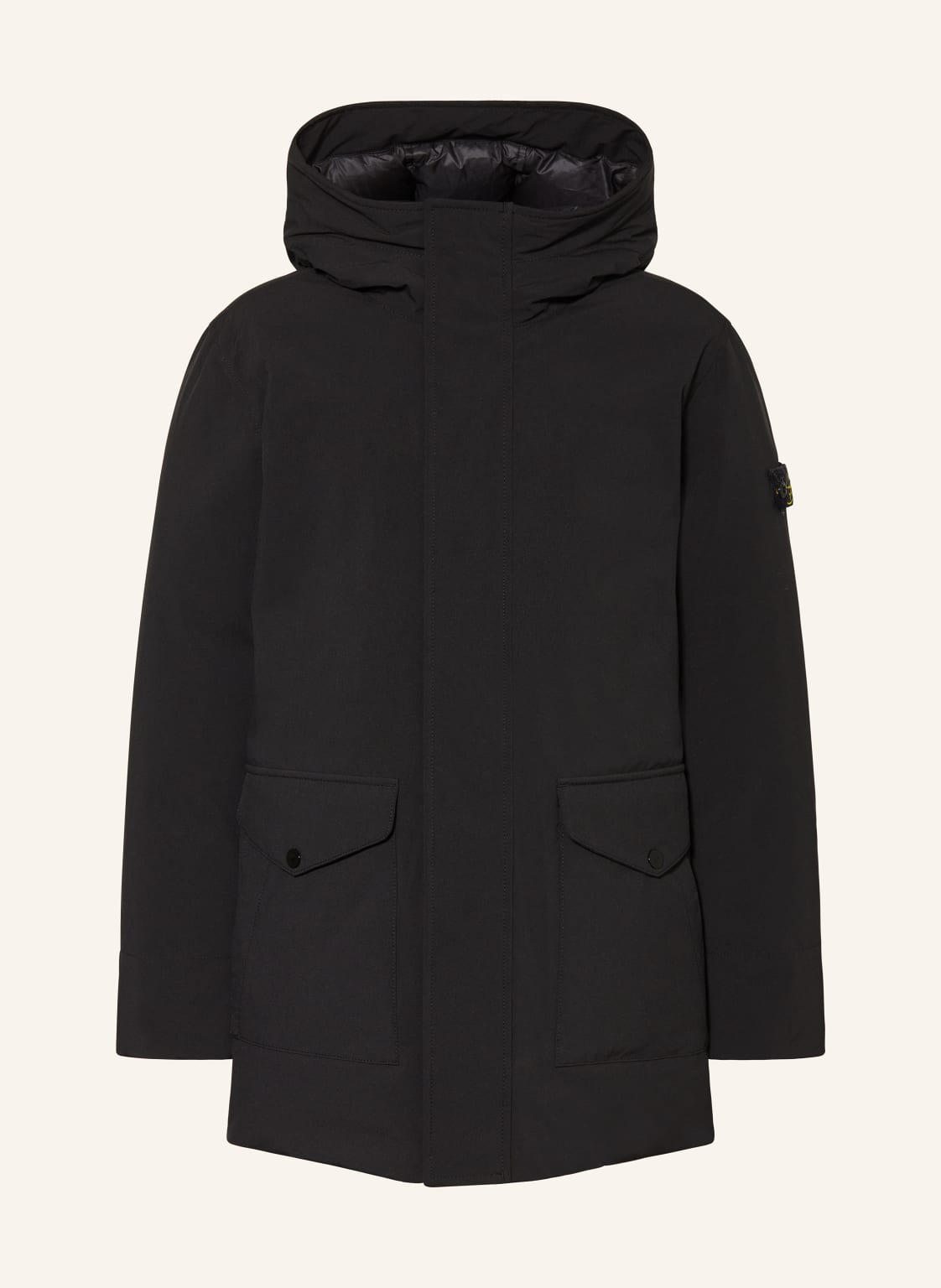 Stone Island Junior Daunenparka schwarz von STONE ISLAND JUNIOR