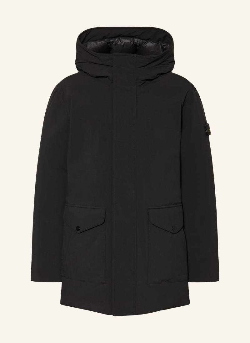 Stone Island Junior Daunenparka schwarz von STONE ISLAND JUNIOR