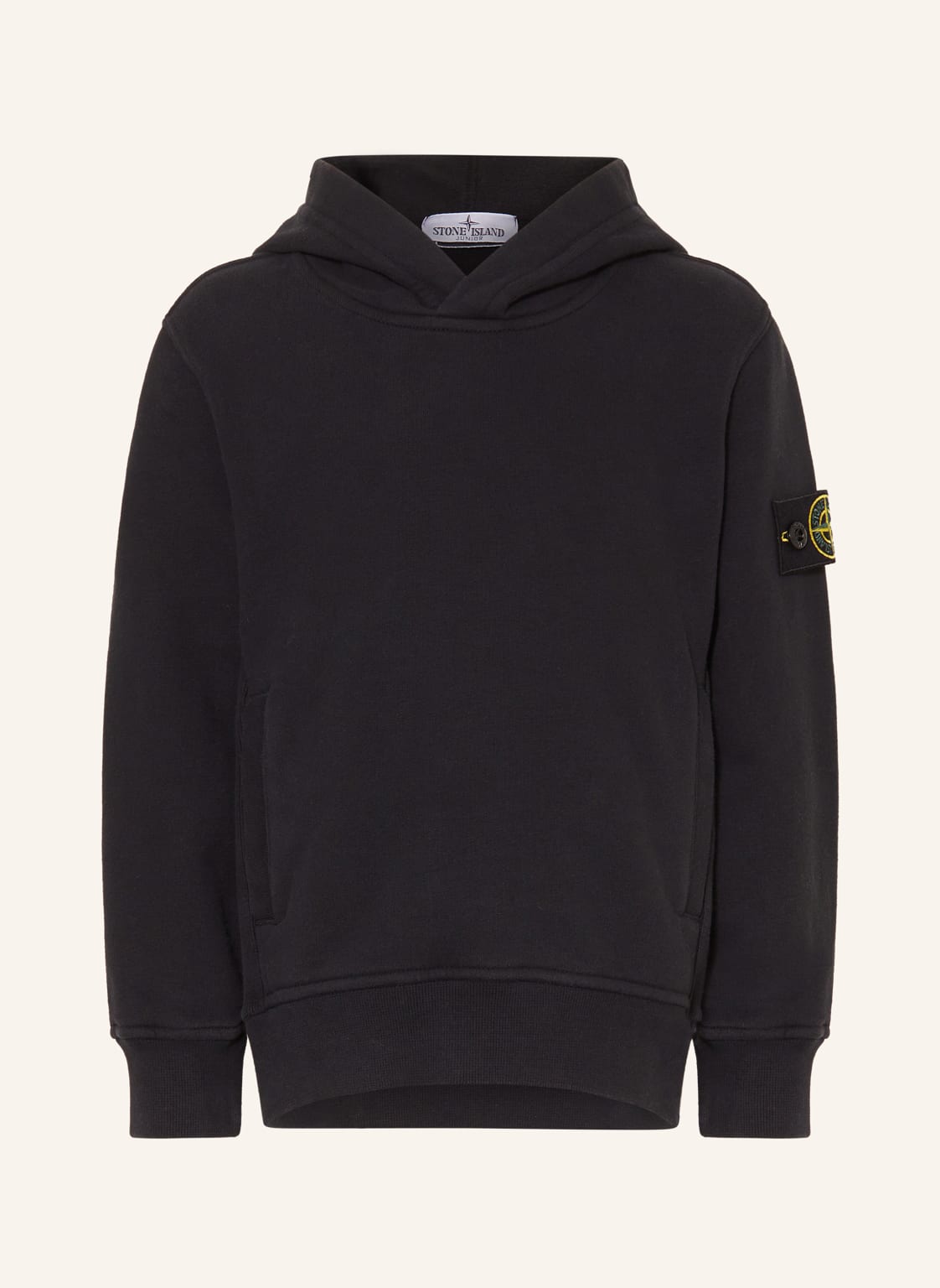 Stone Island Junior Hoodie schwarz von STONE ISLAND JUNIOR