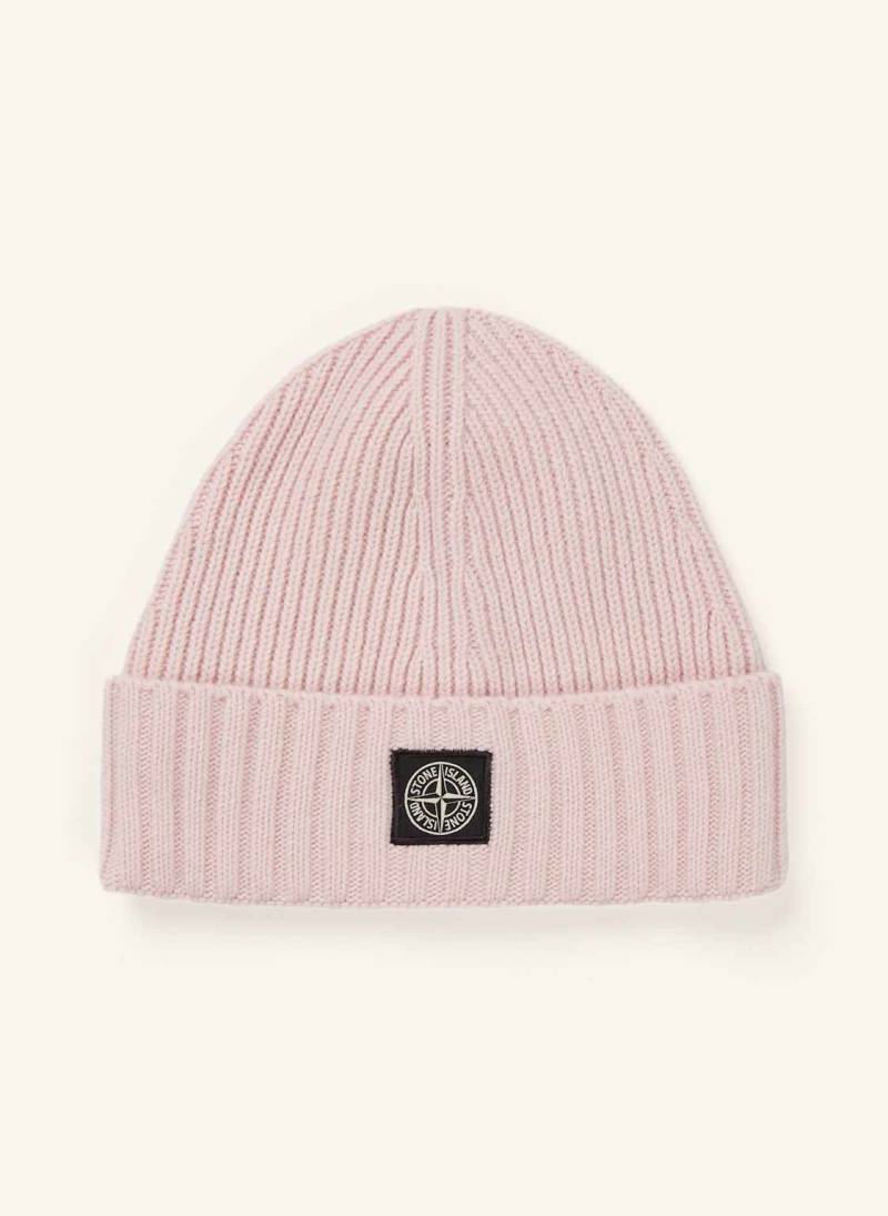 Stone Island Junior Mütze rosa von STONE ISLAND JUNIOR