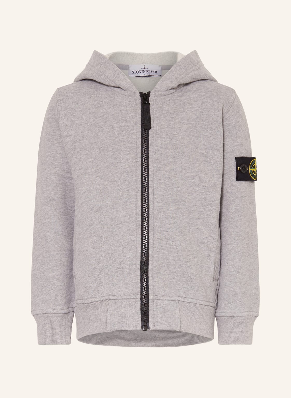 Stone Island Junior Sweatjacke grau von STONE ISLAND JUNIOR