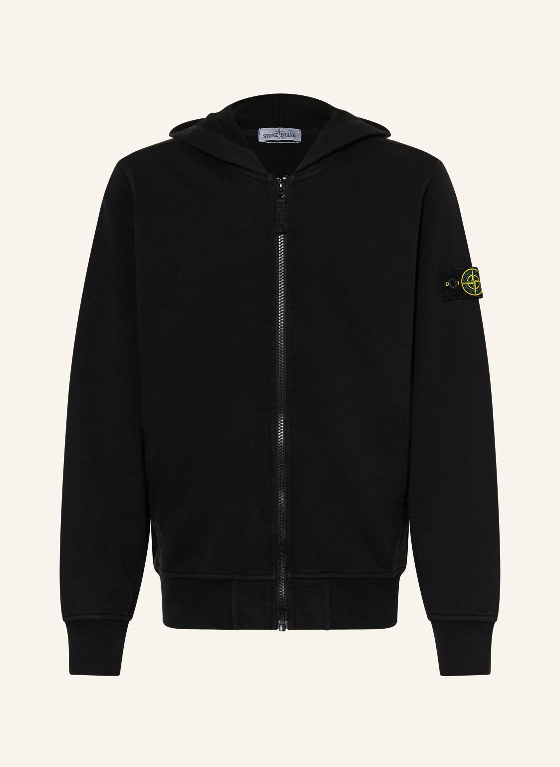 Stone Island Junior Sweatjacke schwarz von STONE ISLAND JUNIOR