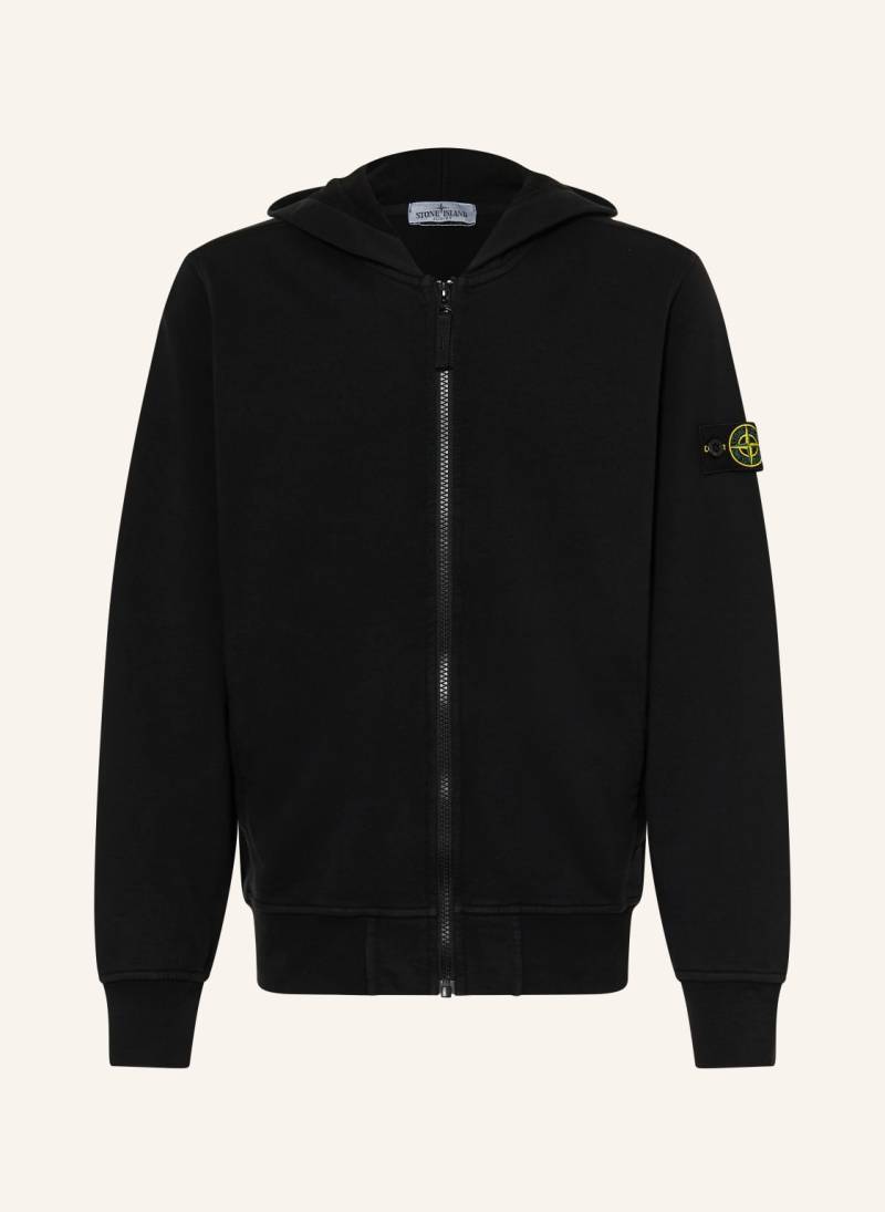 Stone Island Junior Sweatjacke schwarz von STONE ISLAND JUNIOR