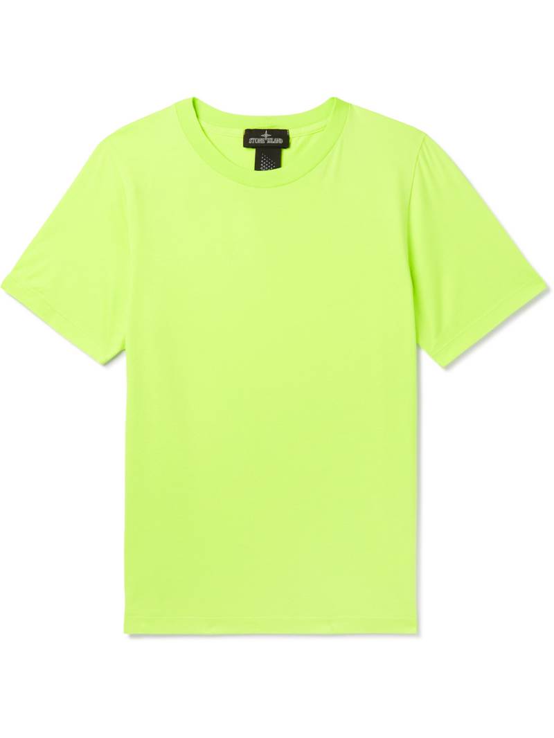 STONE ISLAND SHADOW PROJECT - Garment-Dyed Printed Cotton-Jersey T-Shirt - Men - Green - XXL von STONE ISLAND SHADOW PROJECT