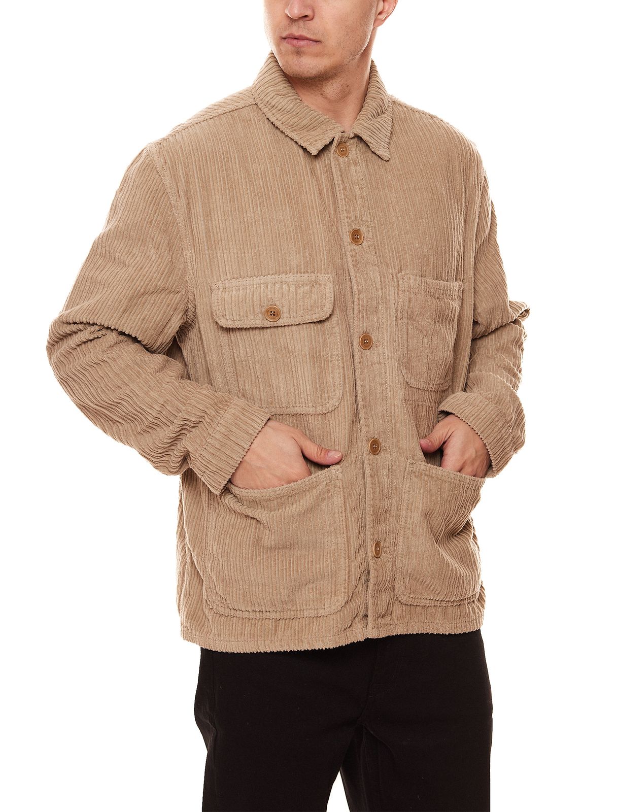 STONES Herren Übergangs-Jacke mit vielen Taschen Cord-Jacke 40003-20047 326 im Workwear-Design Beige von STONES