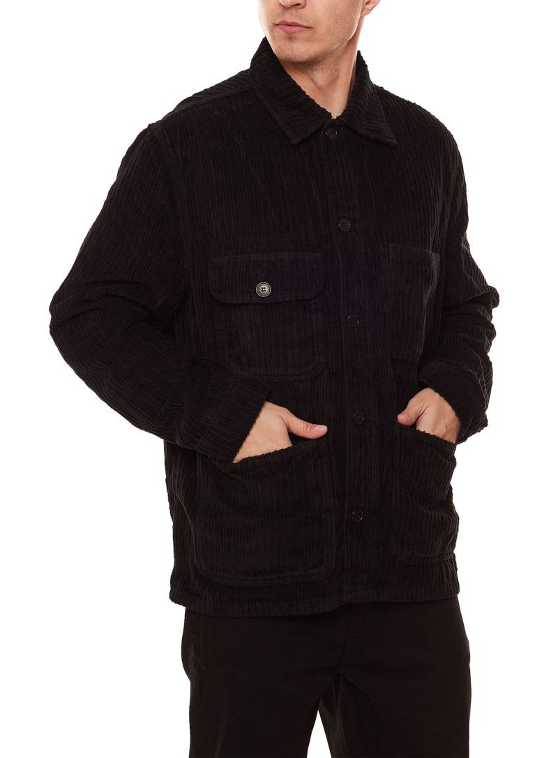 STONES Herren Cord-Jacke Übergangs-Jacke mit vielen Taschen 40003-20047 990 im Workwear-Design Schwarz von STONES