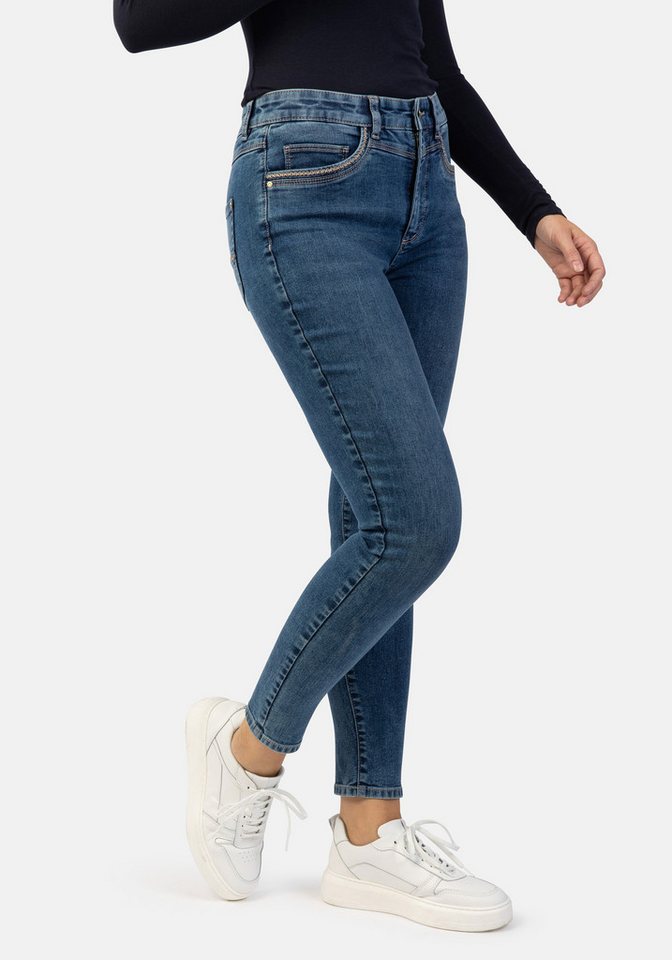 STOOKER WOMEN 5-Pocket-Jeans Rio Fexxi Move Denim Skinny Fit Skinny Fit Casual Clean Wash Denim Jeans Magic Shape Effekt für Damen von STOOKER WOMEN