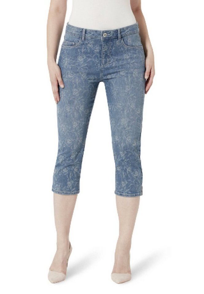 STOOKER WOMEN 7/8-Caprijeans TAHITI STRETCH DENIM - CAPRI SLIM FIT 7/8 - Flower discharge STOOKER WOMEN 7/8-Caprijeans TAHITI STRETCH DENIM - CAPRI SLIM FIT 7/8 - Flower discharge von STOOKER WOMEN