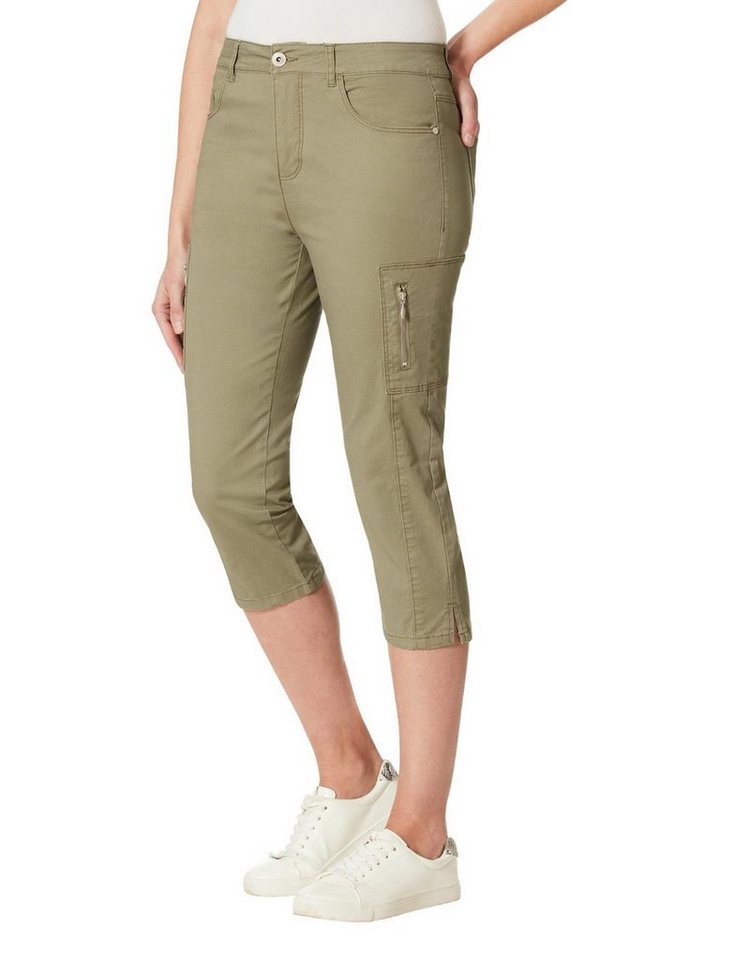 STOOKER WOMEN 7/8-Caprijeans TAHITI STRETCH DENIM - CAPRI SLIM FIT 7/8 - Olive von STOOKER WOMEN