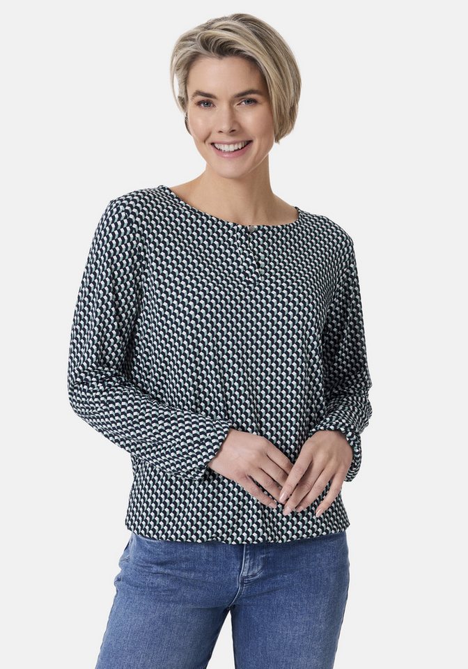 STOOKER WOMEN Langarmshirt CALLA Print Langarmshirt Regular Fit Blusen-Shirt mit grafischem Print für Damen von STOOKER WOMEN