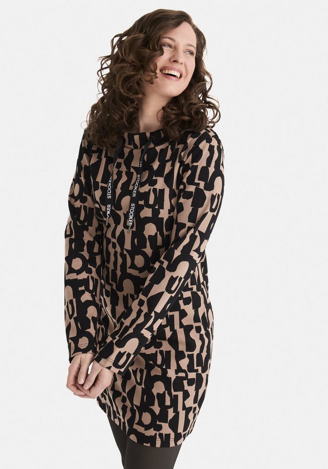 STOOKER WOMEN Midikleid KLARA mit Stehkragen Kleid Langarmkleid in Midi-L änge mit Stehkragen für Damen von STOOKER WOMEN