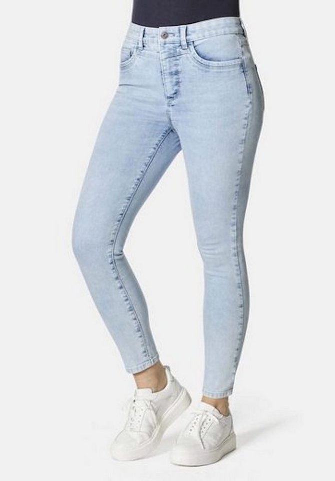 STOOKER WOMEN Skinny-fit-Jeans RIO STRETCH JEANS - FEXXI MOVE STRASS SKINNY FIT - Blue bleached von STOOKER WOMEN