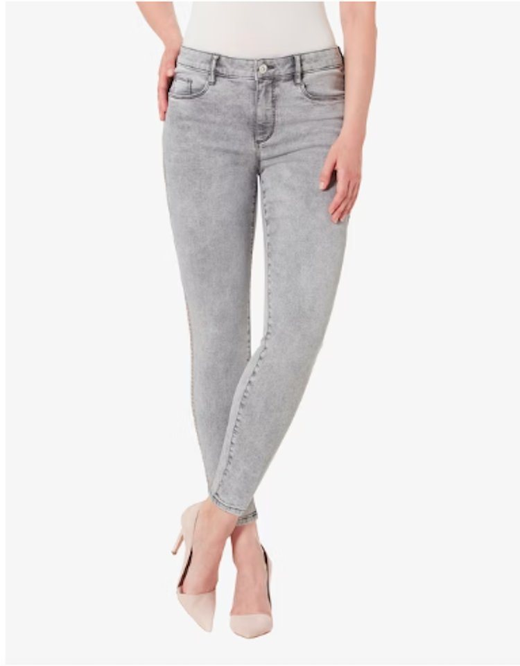 STOOKER WOMEN Slim-fit-Jeans Florenz Stretch Jeans - GREY DENIM ACID - Slim fit von STOOKER WOMEN