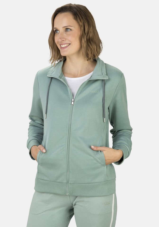 STOOKER WOMEN Sweatjacke JANE mit Stehkragen Sweatjacke Sweatjacke Regular Fit Moderner Casual-Look für Damen von STOOKER WOMEN