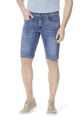 5-PKT Style Herren Bermudas Straight Fit Stretchdenim gerades Bein kurz von STOOKER