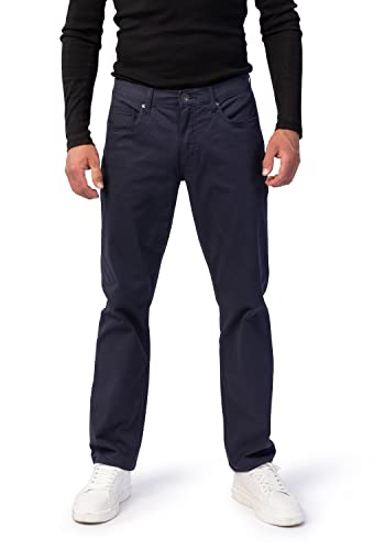 Frisco Print Herren 5-Pocket-Jeans Straight Fit Twill/Coloured clean wash gerade lang von STOOKER