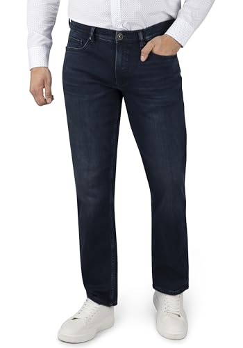 Frisco Thermo Herren 5-Pocket-Jeans Straight Fit Denim clean wash gerade lang von STOOKER