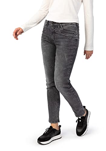 STOOKER Davos Denim Used Damen Boyfriend-Jeans Boyfriend Fit Denim clean wash konisch lang von STOOKER