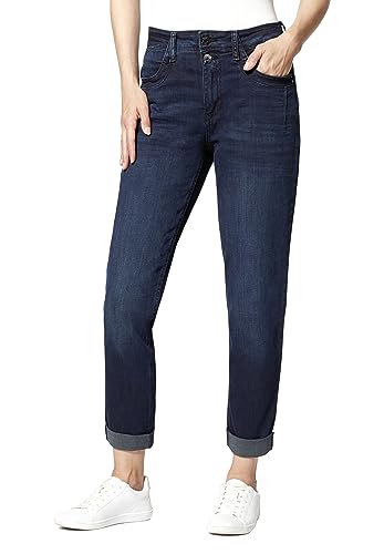 STOOKER Women Denim Damen Jeans Hose »Davos Boyfriend Straight Fit - Blue Black Used - D50/L30 von STOOKER