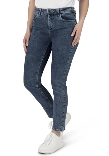 Zermatt Fashion Damen 5-Pocket-Jeans Straight Fit Denim/Jeans Acid wash eng lang von STOOKER