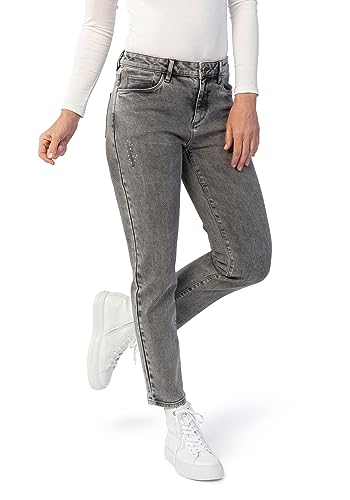 Zermatt Fashion Damen 5-Pocket-Jeans Straight Fit Denim/Jeans Acid wash eng lang von STOOKER