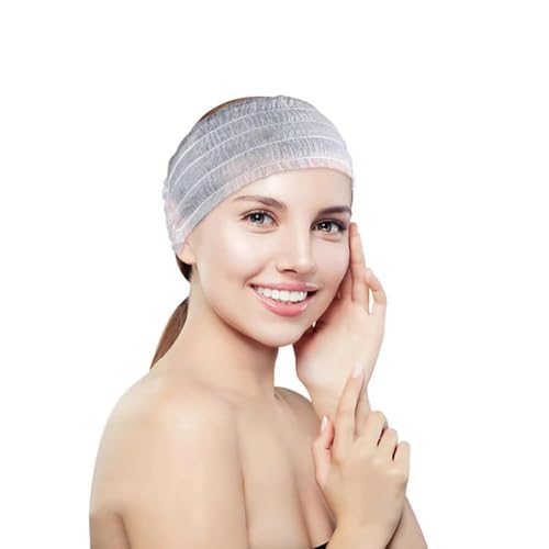 STORE77® Einweg-Stirnbänder, Spa, dehnbar, Hautpflege, Stirnbänder für Damen, weich, nicht gewebt, Gesichtsspa, Stirnbänder, 100 Stück von STORE77