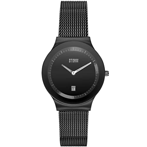 STORM Mini Sotec, Edelstahlgehäuse, Mesh-Band, 3 bar Wasserdicht (Slate) von STORM