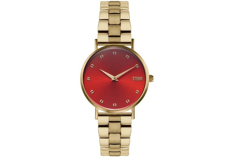 STORM Quarzuhr Neoxa Metal Gold Red von STORM