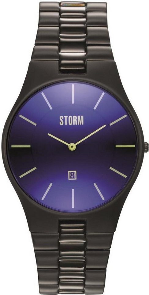 STORM Quarzuhr SLIM-X XL SLATE BLUE Herrenarmbanduhr von STORM