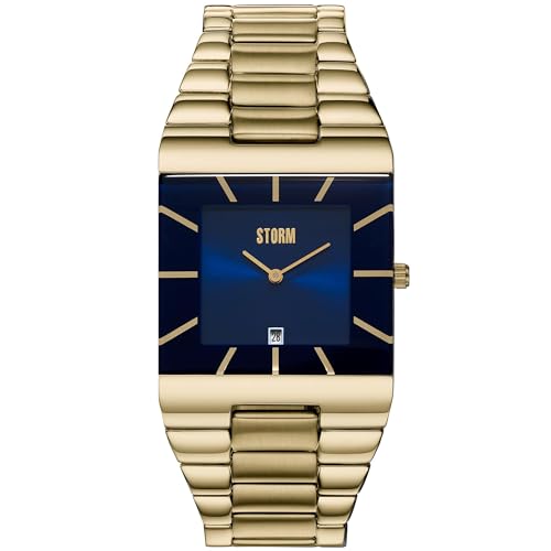 STORM Unisex Armbanduhr 47195-GD-B Omari XL Gold Blue von STORM