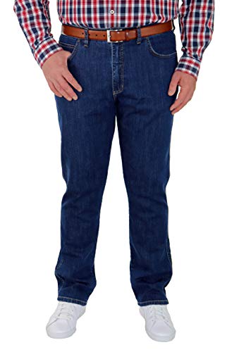 STORMSRIVER Jeans Herren 5-Pocket Jeanshose „Axel“ Stretch Regular FIT in Großen Größen 60 – 72/30 – 36 / Übergrößen Untersetzte Größen Big Size Fashion Spezialgrößen (72, Blue Stone) von STORMSRIVER
