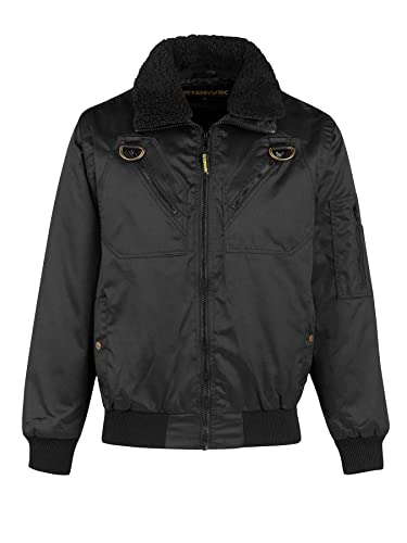 STØRVIK Arbeitsjacke Fliegerjacke Winddicht Herren STOCKHOLM - Schwarz - Größe S STØRVIK Arbeitsjacke Fliegerjacke Winddicht Herren STOCKHOLM - Schwarz - Größe S von STØRVIK