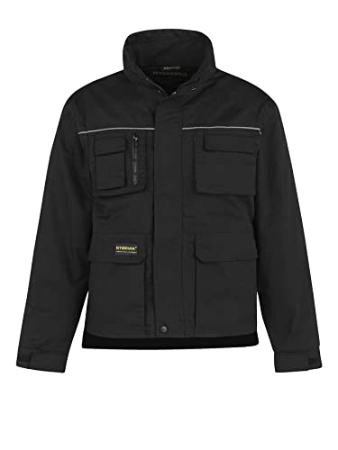 STØRVIK Arbeitsjacke Winddicht 4 Jahreszeiten Herren ARON - Schwarz - Größe 3XL von STØRVIK