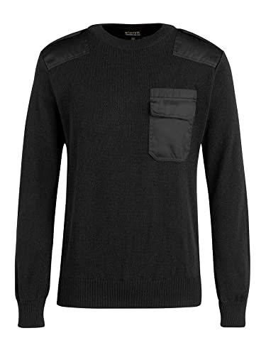 STØRVIK Commando Sweater Herren aus Acryl/Wolle Dampier - Schwarz - Größe L von STØRVIK