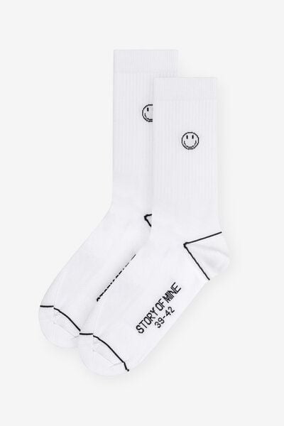STORY OF MINE Smiley Socken aus überwiegend Bio-Baumwolle von STORY OF MINE