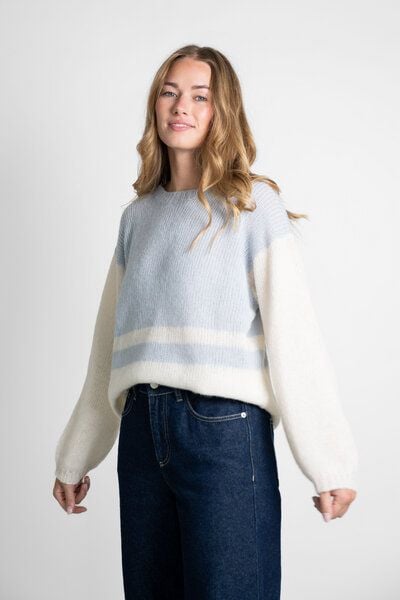 STORY OF MINE Strickpullover mit Blockstreifen aus überwiegend Baby Alpaka von STORY OF MINE