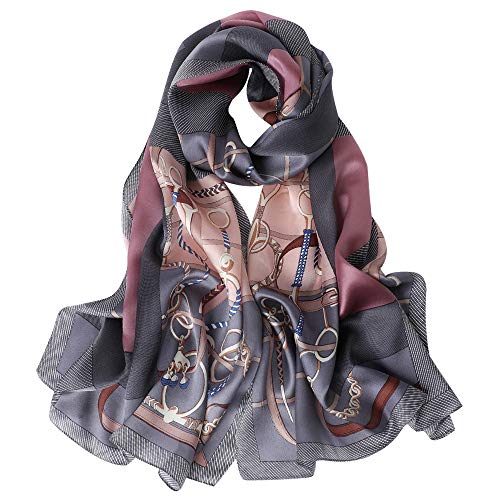 STORY OF SHANGHAI Seidenschal Damen 100% Seide, 20+ Bunte Luxuriöse Schals, Warm & Weich, als Stola Seidentuch Halstuch Pashmina - 53 * 170 cm (022804) von STORY OF SHANGHAI