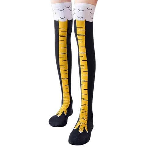 Chicken Leg Socks Erwachsene Witzige Socken Fun Hühner Legs Sock Kostüm Damen Hühnersocken Geschenke Vogel Paw Hühnerbein Overknee Stocking Witzig Personalisierte Wärmer Strümpfe Komische Stockings von STOUUMOW